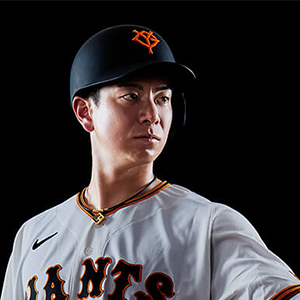 松本剛選手の磁気ネックレス「コラントッテ（Colantotte）」を着用した肖像