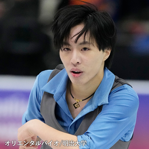 三浦佳生選手の磁気ネックレス「コラントッテ（Colantotte）」を着用した肖像