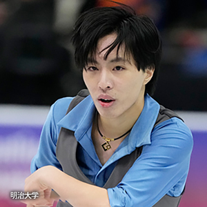 三浦佳生選手の磁気ネックレス「コラントッテ（Colantotte）」を着用した肖像