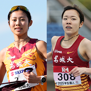 名城大学女子駅伝部の磁気ネックレス「コラントッテ（Colantotte）」を着用した肖像