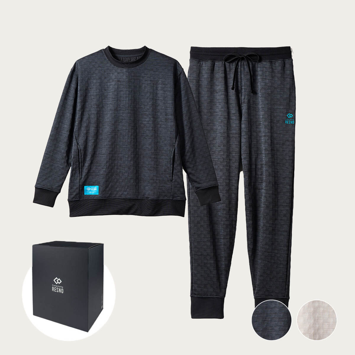 【ギフトセット】コラントッテ RESNO MAGNE リカバリーウェア PLUS セット（ロングスリーブ×ロングパンツ）
