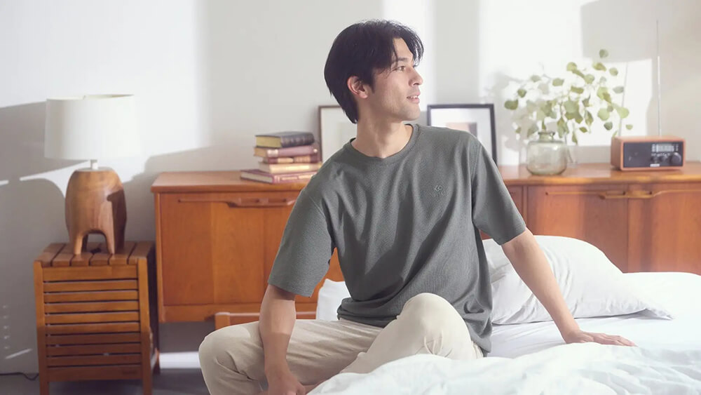 コラントッテRESNO MAGNE リカバリーウェア DRY ショートスリーブ　チャコール