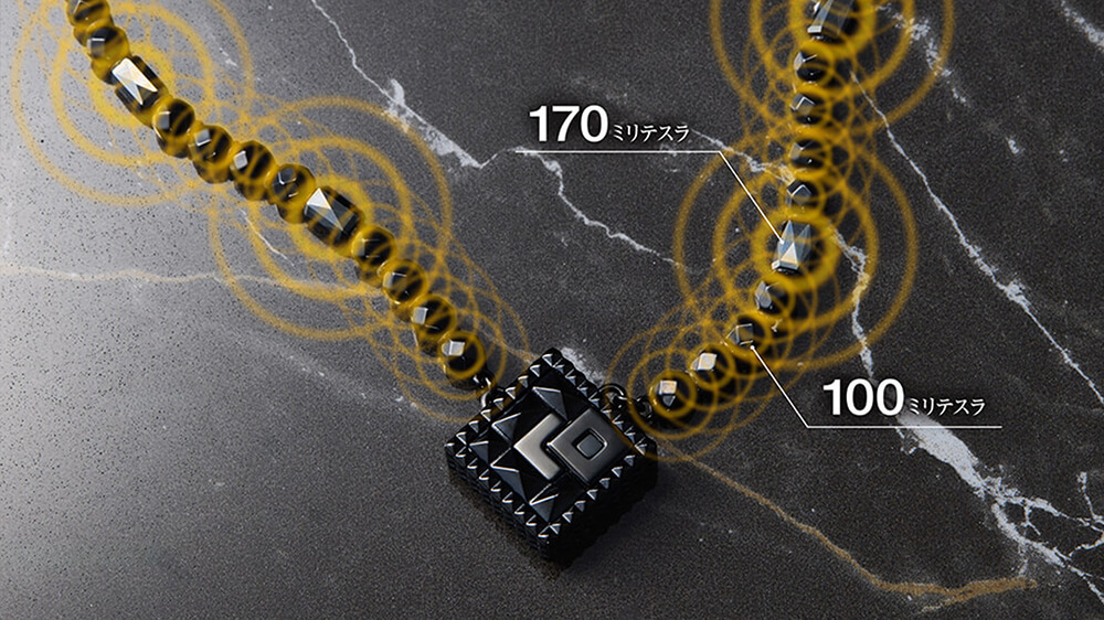 170ミリテスラと100ミリテスラの磁石の組み合わせ