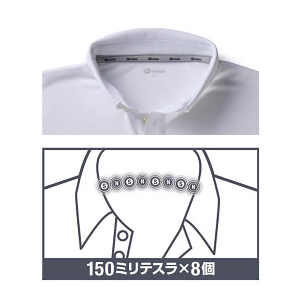 コラントッテ MAG-STYLE Polo Shirt 磁石配置図