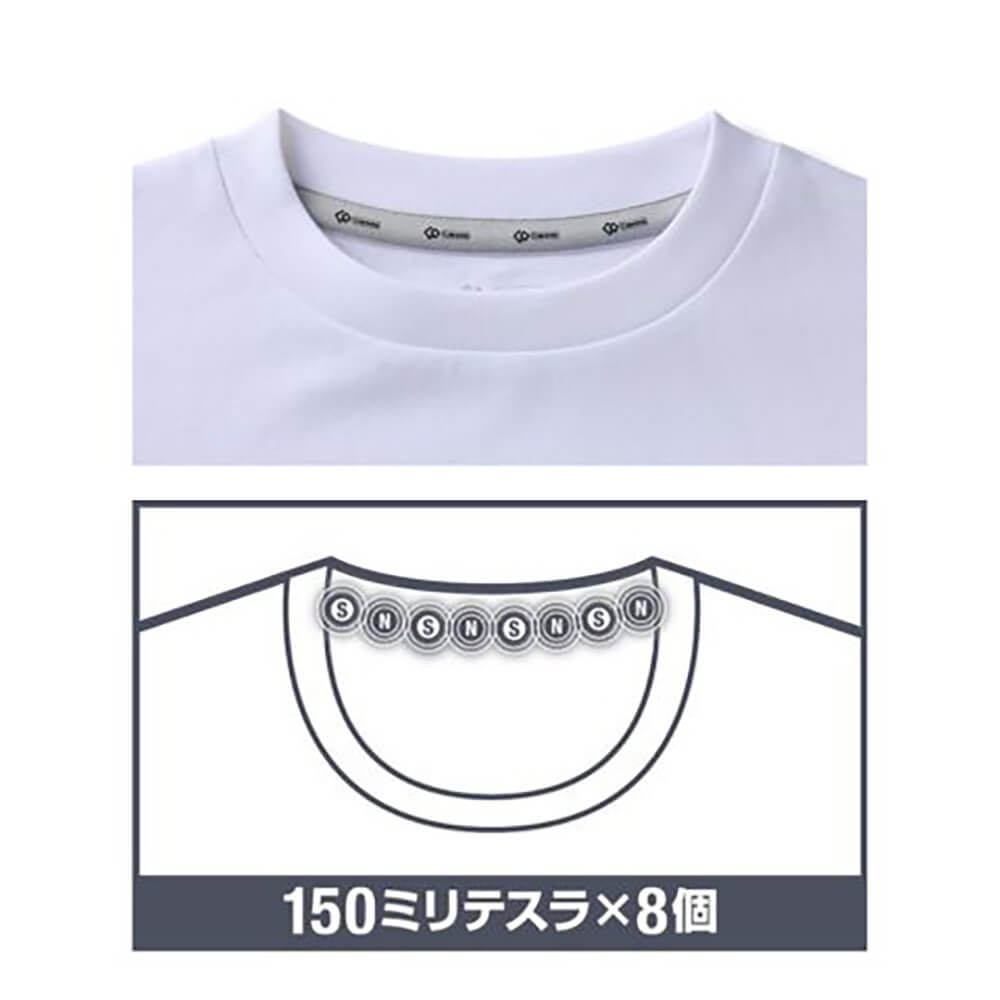 コラントッテ MAG-STYLE Tee Shirt 磁石配置図