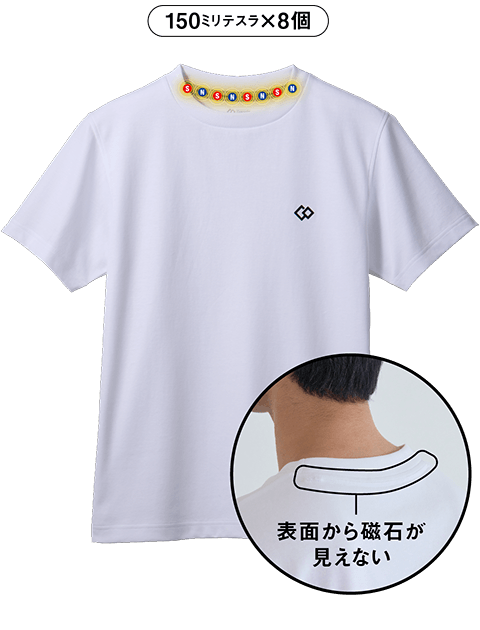 150ミリテスラ×8個　表面から磁石が見えない