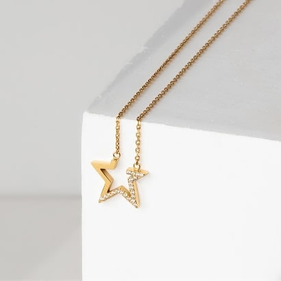 Lierrey(リエリィ)アシンメトリースターネックレス