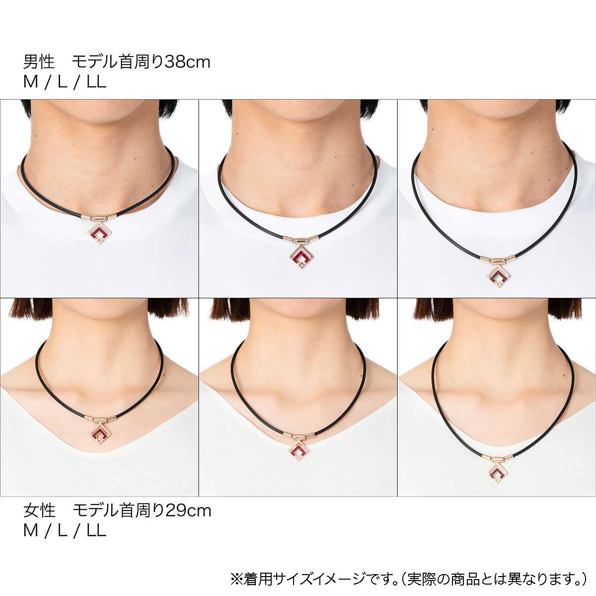 磁気ネックレス「コラントッテ TAO ネックレス スリム ARAN mini（アラン ミニ）【BR】/Colantotte」｜詳細画像
