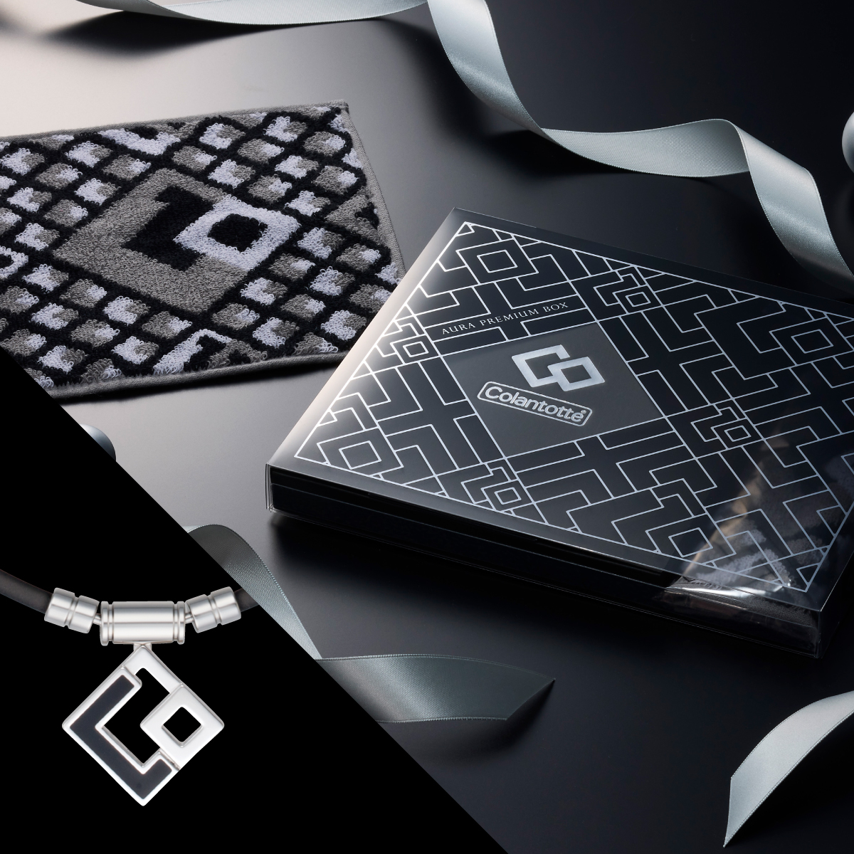 磁気ネックレス「コラントッテ AURA PREMIUM BOX シルバー/Colantotte」