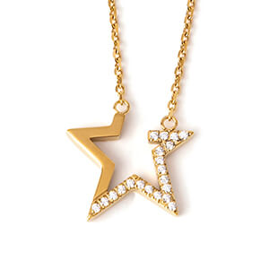 直営店限定】Lierrey アシンメトリースターネックレス （レディース